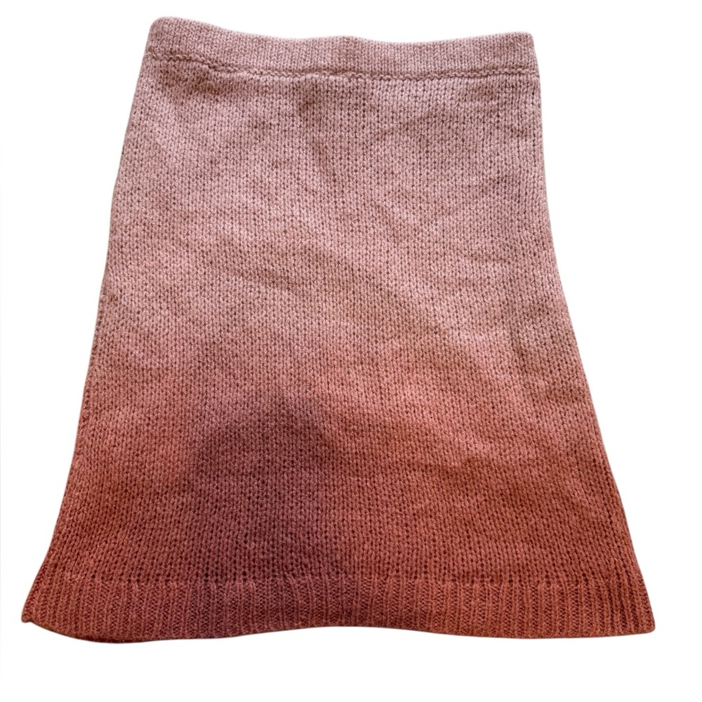 Free People Women’s Pink Fade‎ Away Ombre Alpaca and Wool Skirt - Picture 3 of 10